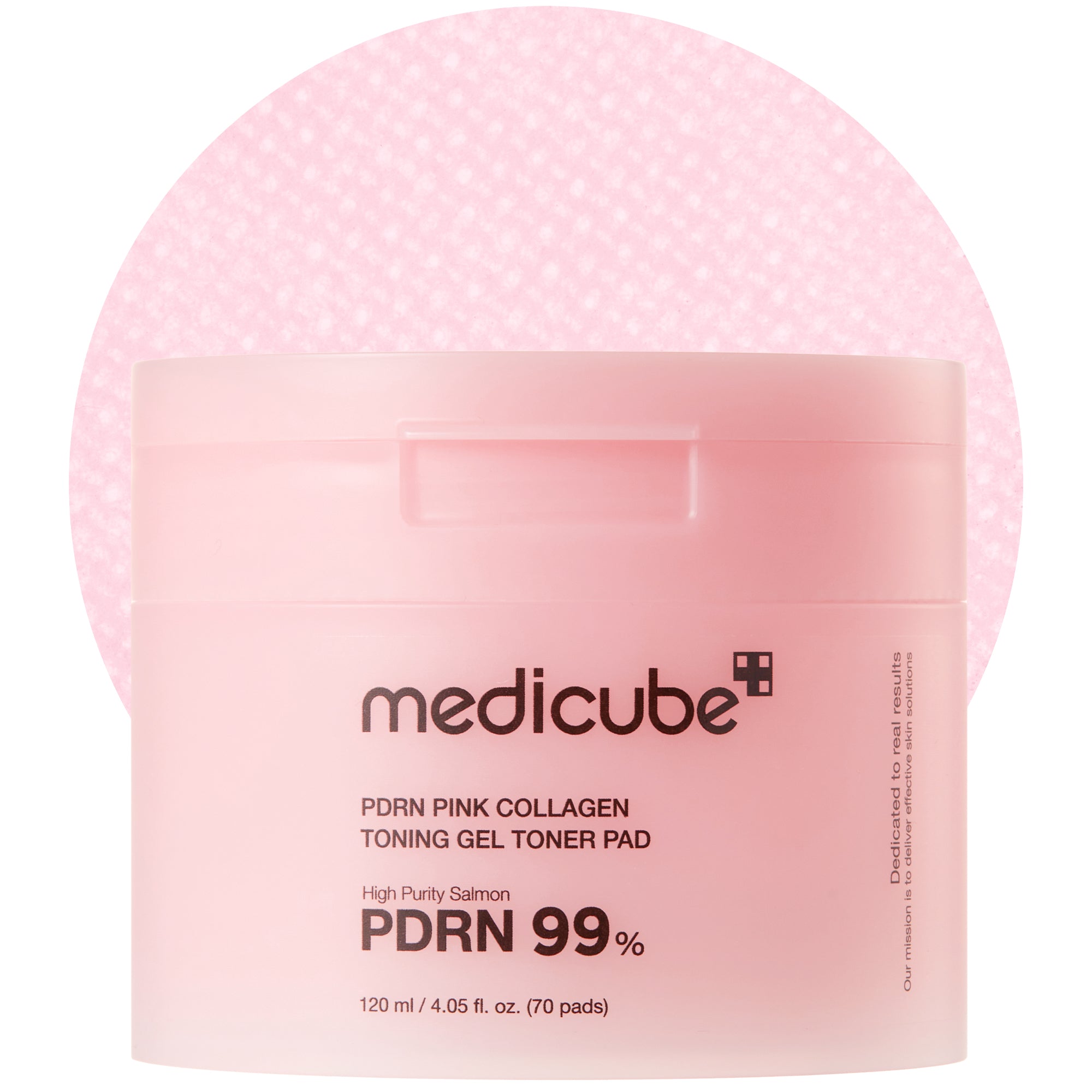 Medicube Pads em Gel PDRN Pink Collagen, 70 pads / 120 ml
